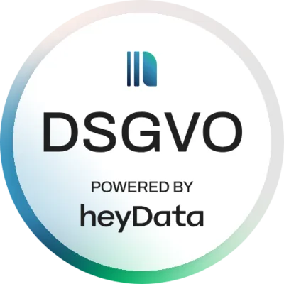 GDPR (DSGVO) seal by heyData (opens in new tab)